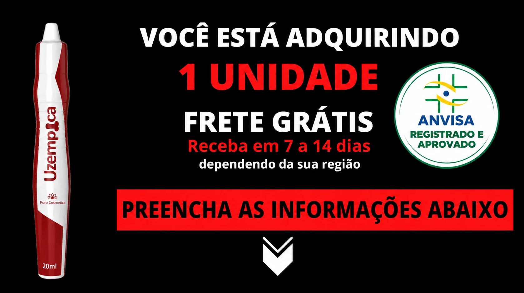 Você está adquirindo 1 Unidade com frete grátis.