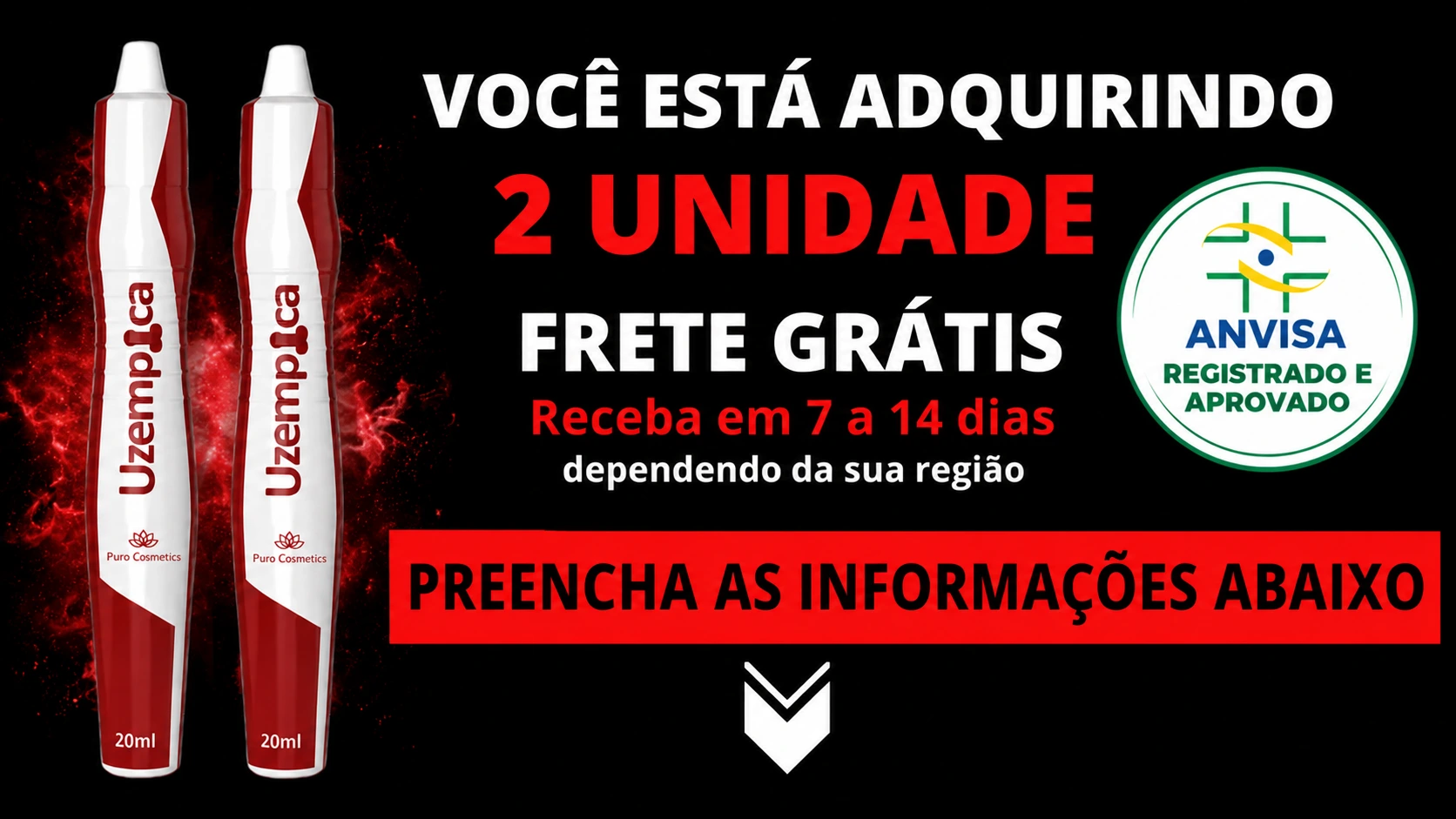 Você está adquirindo 1 frasco do Tônico Africano com frete grátis.